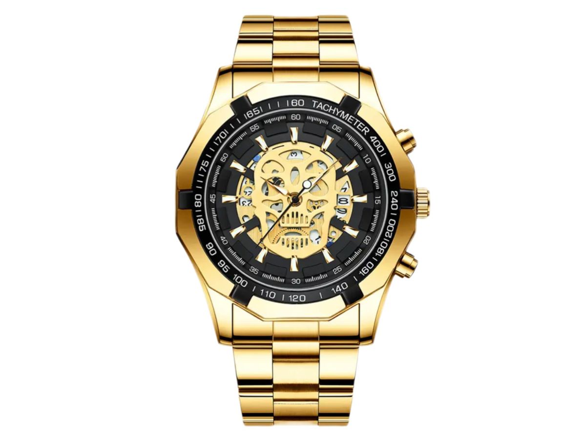 Golden Skull Watch
